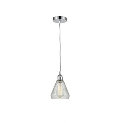 Conesus - 1 Light Cord Hung Mini Pendant In Industrial Style-10.75 Inches Tall and 6 Inches Wide