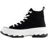 Andrea Women's High Top Urban Canvas Sneakers 77528 - 3 of 4