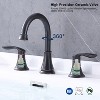 Gulches Oil-Rubbed Bronze 2-Handle 8-Inch Widespread Bathroom Sink Faucet with 360° Swivel Spout - 2 of 4