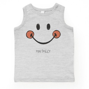 The Juniper Shop Mini Smiley Smile Outline Toddler Tank - 1 of 4