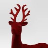 12" Christmas Flocked Standing Deer Red - Wondershop™ - 3 of 3