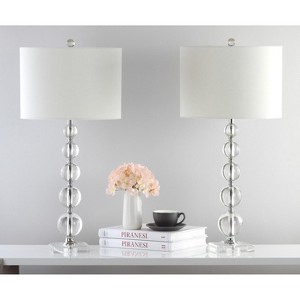 Liam Stacked Crystal Ball Lamp - 29 Inch Height - LIT4112 - Safavieh - 1 of 4
