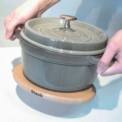 STAUB Oval Magnetic Wood Trivet