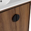 NicBex 24/30"Freestanding Bathroom Vanity with/whitout Top Ceramic Sink,Chic Bathroom Storage Cabinet with 2 Soft Closing Door,1.38"Pre-drilled Faucet - 4 of 4