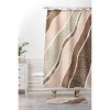 Marta Barragan Camarasa Abstract Dune Strokes Shower Curtain Brown - Deny Designs: Microfiber, Easy Care, Buttonhole Top - image 3 of 3