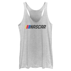 Womens NASCAR Official Racing Logo Distressed Racerback Tank - 1 of 4