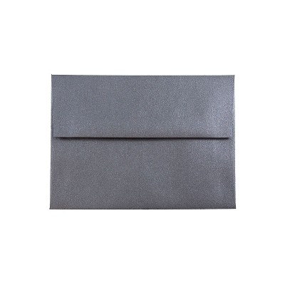 JAM Paper A6 Metallic Invitation Envelopes 4.75x6.5 Stardream Anthracite BK GCST656I