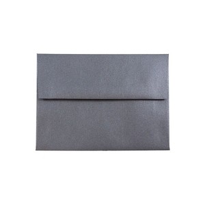 JAM Paper A6 Metallic Invitation Envelopes 4.75x6.5 Stardream Anthracite BK GCST656I - 1 of 2