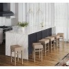 Nathan James Set of 6 Harvey Seagrass Counter Height Barstools - 2 of 4