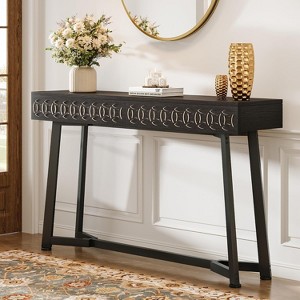 Tribesigns 55-Inch Modern Console Table, 2-Drawer Entryway Table, Sofa Table Behind Couch for Entrance, Foyer, Hallway, Living Room - 1 of 4