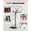 Probe Hues Portable Basketball Hoop with 44 Inch Shatterproof Backboard, Adjustable - 2 of 3