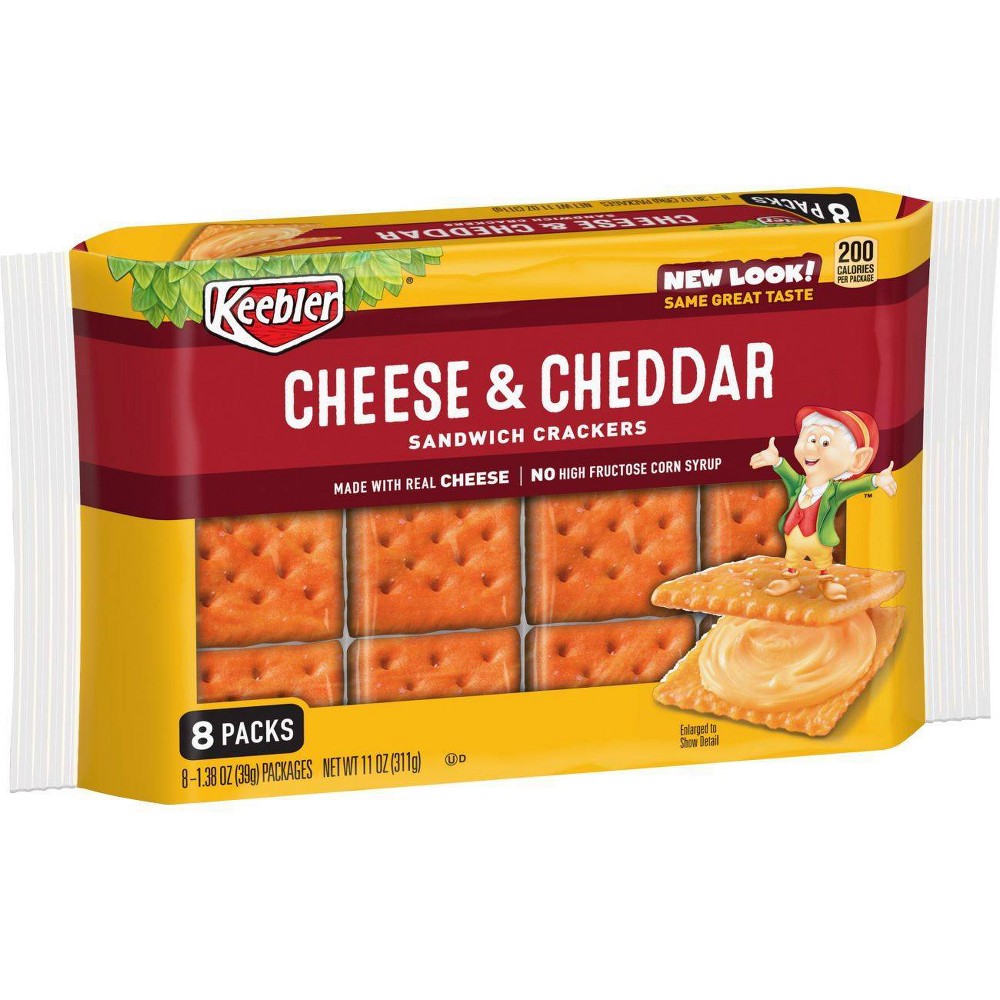 UPC 030100487180 product image for Keebler Cheese & Cheddar Sandwich Crackers 8ct / 1.37oz | upcitemdb.com