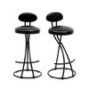 TOAOTBNBOB Upholstered Barstools with Soft Footrest, Metal Counter Height Bar Chair Set of 2, Dining Room Bar Stools with S-shaped Design - 2 of 4