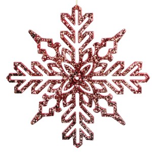 Vickerman 9" Shiny Snowflake Ornament 2/Bag - 1 of 1