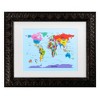 Trademark Fine Art Michael Tompsett Children's World Map Matted Framed Art - 2 of 4
