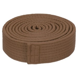 Unique Bargains Polyester Polyester Martial Arts Judo Colored Ranking Belt Brown 1 Pc - 1 of 4
