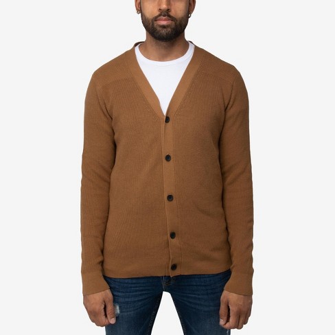 Essentials Men's Cotton Cardigan Sweater,Long Sleeve, Black, X-Small  : : Clothing, Shoes & Accessories