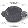 NicBex Fluffy Faux Fur Bean Bag Chair with High-Density Memory Foam Filling,Round Lazy Chairs,Comfy Seating for Adults,Esay-Clean Cover - 2 of 4
