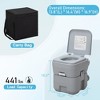 Sandinrayli 5.3 Gal. Camping Portable Toilet Porta Potty with Carry Bag for Indoor Outdoor RV Travel, Gray - 3 of 4