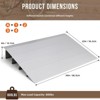 TruAIR Adjustable Silver Door Threshold Ramp ¨C 800 lb Capacity Aluminum Mobility Ramp for Wheelchairs, Power Chairs & Driveways (Non-Slip Surface) - 2 of 4