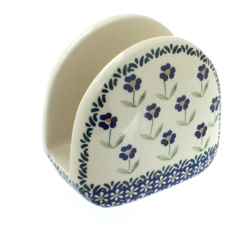 Blue Rose Polish Pottery Blue Daisy Napkin Holder : Target