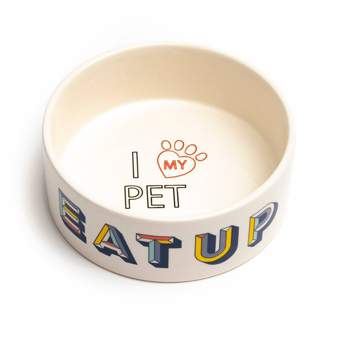 Ceramic Dog-Food Bowl and Water Bowl Set – The Pet Shop