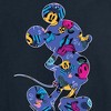 Men's - Disney - Mickey Mouse Patterened Silhouette Long Sleeve Graphic T-Shirt - 2 of 4
