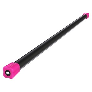 Signature Fitness Total Body Workout Weighted Bar with Solid Steel Core and Padded Foam Surface, Color Coded, 48 Inch Weighted Exercise Bar, 5 Pounds - 1 of 4