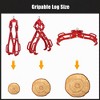 Whizmax 28 Inch Log Lifting Clamp,4 Jaw Lumber Heavy Duty Solid Steel, Tractor Rotary Drag Steel Clamp Log Lifting, Lumber Skid Clamp Felling Grabber - 3 of 4