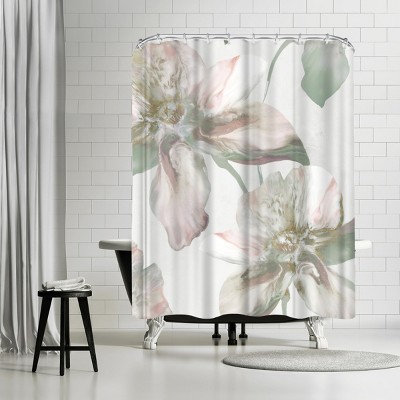 Americanflat Silk Blush I by Pi Creative Art 71" x 74" Shower Curtain