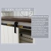 47″ Farmhouse 5 Drawer Dresser with Sliding Barn Doors & Adjustable Shelves, Rustic Wood Dressers Organizer for Bedroom, Kitchen, Hallway - 3 of 4