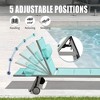 PAGED Chaise Lounge Chair Set of 3 Outdoor Patio Lounge Chairs with Side Table All Weather Reclining Chair for Outside, Pool - 2 of 4