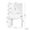 Salon Station Cabinet, Barber Shop Storage Unit with Drawer and Hair Dryer Holder for Beauty Salon or Home – The Pop Home - 4 of 4