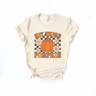 The Juniper Shop Hey There Pumpkin Flowers Kids Short Sleeve Tee