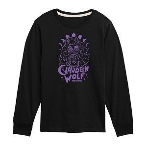 Boys' - Monster High - Clawdeen Wolf Moon Phases Long Sleeve Graphic T-Shirt - 1 of 4