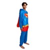 Superman Adult Long Sleeve Hooded Cosplay Union Suit - 4 of 4