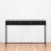 MH London Brockwell 44" Modern Metal Writing Desk - 3 of 4