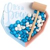 Sassy Little Southern Gender Reveal Breakable Chocolate Heart, Pink & Blue Smash Heart With Hammer, Hidden Candy, Custom Message - PINK or BLUE M&M's - 3 of 4