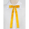 Allegra K Women's Self-Tied Solid Color Ribbon Cosplay Elegant Long Neck Bowties - 2 of 4