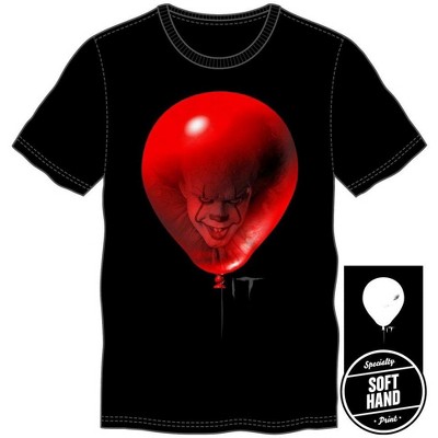 It Mens Red Balloon Black T-Shirt