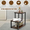 Costway 3-Tier End Table Side Table Night Stand W/ Storage Shelf for Living Room - 4 of 4