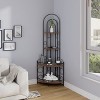 4 Tier Corner Shelf Stand, Storage Standing Shelf Unit Plant Stand, Corner Table, 59 Inch Rustic Industrial Corner Bookshelf For Books, Photo Frames - 4 of 4