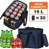 OPUX Soft Cooler Bag, Insulated Collapsible Lunch Tote for Men Work Camping Travel Beach, Portable Leakproof Large Box - 2 of 4