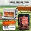 VEVOR Propane Steak Grill, Portable Infrared Broiler, 1500°F Stainless Steel Barbecue Infrared Grill with 6-Tier Adjustable Rack, Silver - 3 of 4