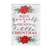 Evergreen Garden Flag Have Yourself a Merry Little Christmas Moire Double Sided Indoor Outdoor Decor 18" x 12.5" - 2 of 4