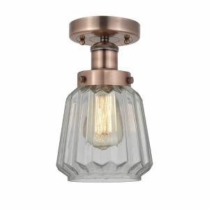 Chatham - 1 Light Semi-Flush Mount In Industrial Style-8.25 Inches Tall and 6.5 Inches Wide - 1 of 1
