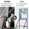Double Row Hanging Shoe & Hat Rack - Space-Saving Entryway Organizer for Shoes, Hats & Clothing, Perfect for Hallways & Cloakrooms - 4 of 4