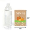 Big Dot of Happiness Pumpkin Patch - Fall, Halloween or Thanksgiving Baby Shower or Birthday Party Thank You Cards (8 count) - 3 of 4