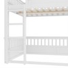 KTMBDW Bunk Bed, Bunk Bed Frame with Ladder and Guardrail, Wood Slats for Dormitory and Bedroom, Space Saving - 4 of 4