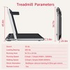 FIONECA 2-in-1 Foldable Under Desk Treadmill with Remote Control, 2.5HP Motor, White - 4 of 4